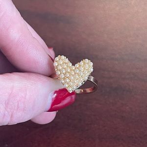 NWOT  LC Lauren Conrad heart ring size 7